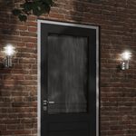 Casa si Gradina - Corpuri si surse de iluminat - Iluminat exterior - Instalatii luminoase exterior - Corpuri de iluminat exterior de perete 2 buc argintiu otel inox - Infinity.ro