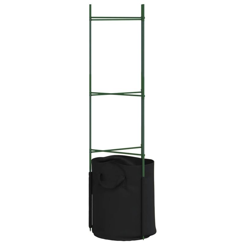 Casa si Gradina - Gradinarit si plante - Plante si ghivece - Ghivece si suporturi - Suport pentru rosii cu saci de plante 8 buc., 116 cm otel si PP - Infinity.ro