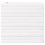 Casa si Gradina - Gradinarit si plante - Plante si ghivece - Ghivece si suporturi - Jardiniera de gradina, alb, 50x50x46 cm, lemn masiv de pin - Infinity.ro