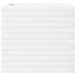 Casa si Gradina - Gradinarit si plante - Plante si ghivece - Ghivece si suporturi - Jardiniera de gradina, alb, 50x50x46 cm, lemn masiv de pin - Infinity.ro