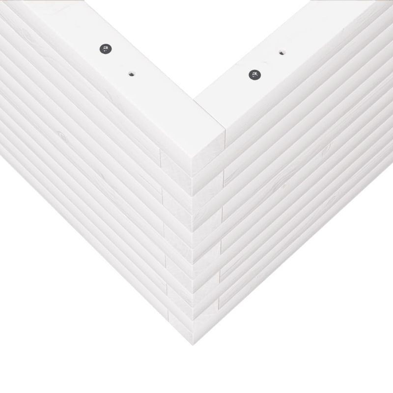 Casa si Gradina - Gradinarit si plante - Plante si ghivece - Ghivece si suporturi - Jardiniera de gradina, alb, 50x50x46 cm, lemn masiv de pin - Infinity.ro