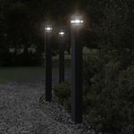 Casa si Gradina - Corpuri si surse de iluminat - Iluminat exterior - Felinare - Lampa exterioara de podea cu priza, negru, 110 cm, aluminiu - Infinity.ro