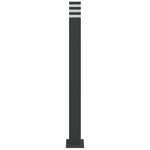 Casa si Gradina - Corpuri si surse de iluminat - Iluminat exterior - Felinare - Lampa exterioara de podea cu priza, negru, 110 cm, aluminiu - Infinity.ro