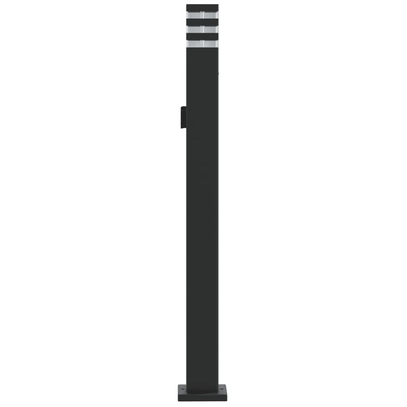 Casa si Gradina - Corpuri si surse de iluminat - Iluminat exterior - Felinare - Lampa exterioara de podea cu priza, negru, 110 cm, aluminiu - Infinity.ro