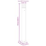 Casa si Gradina - Corpuri si surse de iluminat - Iluminat exterior - Felinare - Lampa exterioara de podea cu priza, negru, 110 cm, aluminiu - Infinity.ro