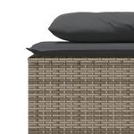 Casa si Gradina - Gradina si terasa - Mobilier exterior - Seturi mobila gradina - Set mobilier de gradina cu perne, 3 piese, gri, poliratan - Infinity.ro