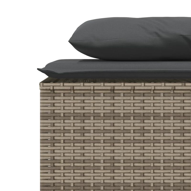 Casa si Gradina - Gradina si terasa - Mobilier exterior - Seturi mobila gradina - Set mobilier de gradina cu perne, 3 piese, gri, poliratan - Infinity.ro