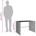 Casa si Gradina - Gradina si terasa - Mobilier exterior - Seturi mobila gradina - Set mobilier de gradina cu perne, 3 piese, gri, poliratan - Infinity.ro