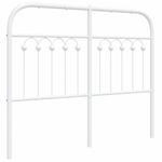 Casa si Gradina - Mobilier - Paturi si accesorii - Accesorii paturi - Tablie de pat metalica, alb, 120 cm - Infinity.ro