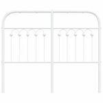 Casa si Gradina - Mobilier - Paturi si accesorii - Accesorii paturi - Tablie de pat metalica, alb, 120 cm - Infinity.ro