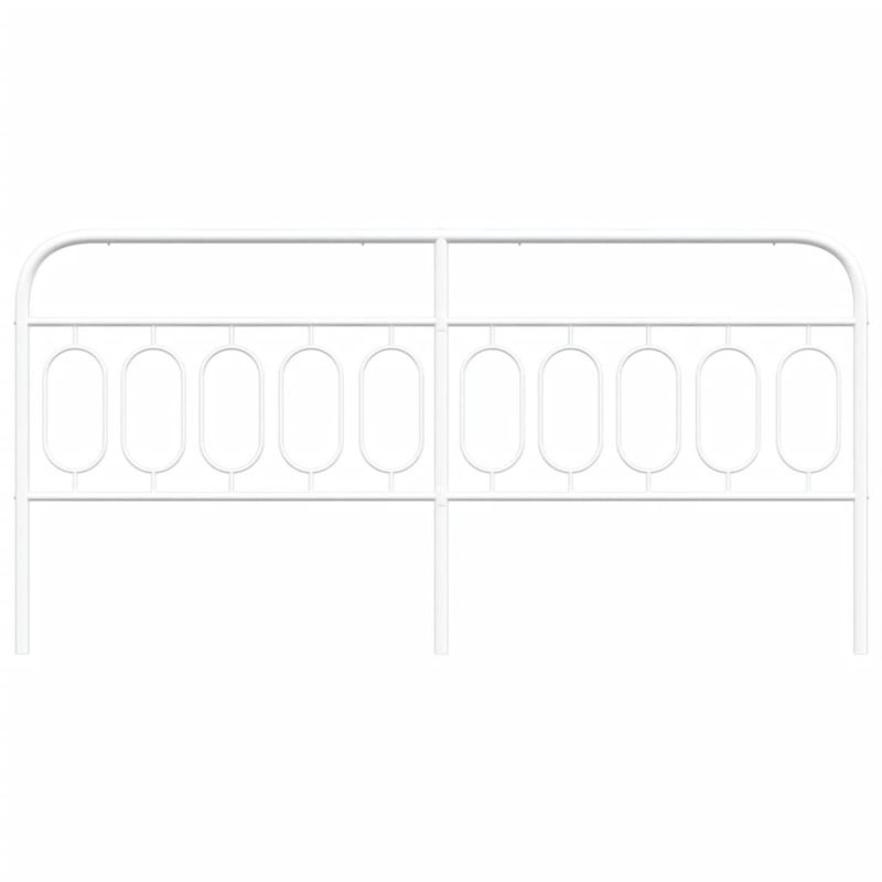 Casa si Gradina - Mobilier - Paturi si accesorii - Accesorii paturi - Tablie de pat metalica, alb, 200 cm - Infinity.ro