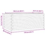 Casa si Gradina - Gradinarit si plante - Plante si ghivece - Ghivece si suporturi - Jardiniera de gradina, 110x60x45,5 cm, lemn masiv de pin - Infinity.ro