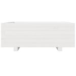 Casa si Gradina - Gradinarit si plante - Plante si ghivece - Ghivece si suporturi - Jardiniera de gradina, alb, 70x70x26,5 cm, lemn masiv de pin - Infinity.ro