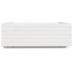 Casa si Gradina - Gradinarit si plante - Plante si ghivece - Ghivece si suporturi - Jardiniera de gradina, alb, 70x70x26,5 cm, lemn masiv de pin - Infinity.ro