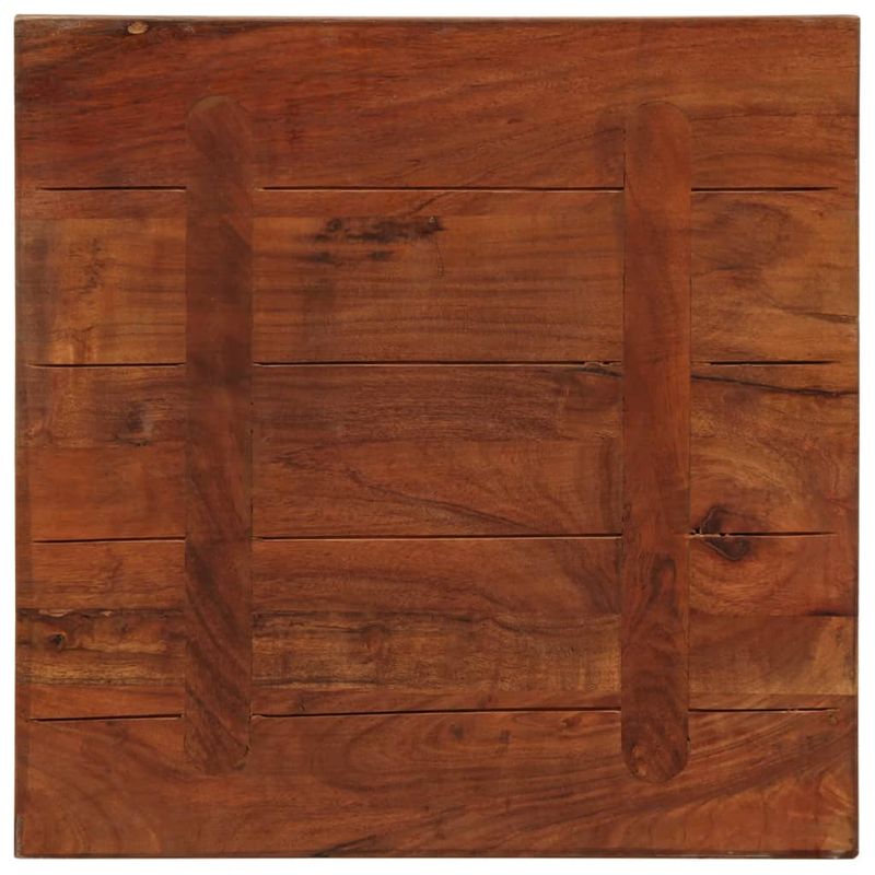 Casa si Gradina - Mobilier - Feronerie si accesorii mobila - Blat de masa patrata, 40x40x2,5 cm, lemn masiv reciclat (multicolor) - Infinity.ro