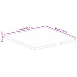 Casa si Gradina - Mobilier - Feronerie si accesorii mobila - Blat de masa patrata, 40x40x2,5 cm, lemn masiv reciclat (multicolor) - Infinity.ro