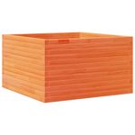 Casa si Gradina - Gradinarit si plante - Plante si ghivece - Ghivece si suporturi - Jardiniera gradina, maro ceruit, 80x80x45,5 cm, lemn masiv pin - Infinity.ro