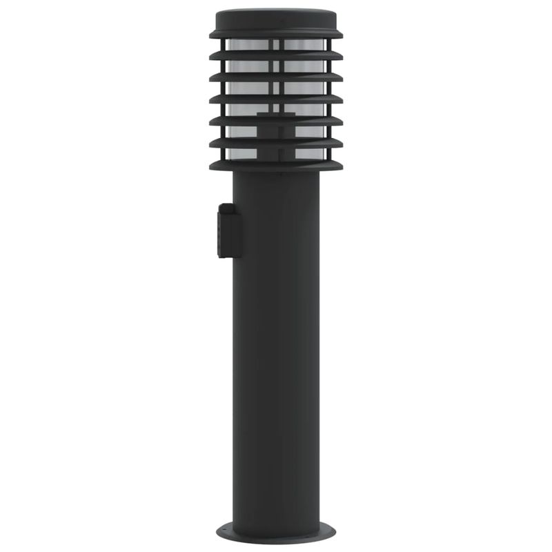 Casa si Gradina - Corpuri si surse de iluminat - Iluminat exterior - Felinare - Lampi de podea de exterior 3 buc negru 60 cm otel inoxidabil - Infinity.ro
