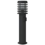Casa si Gradina - Corpuri si surse de iluminat - Iluminat exterior - Felinare - Lampi de podea de exterior 3 buc negru 60 cm otel inoxidabil - Infinity.ro