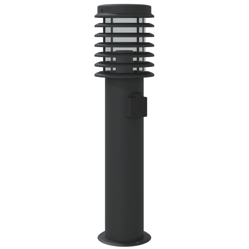 Casa si Gradina - Corpuri si surse de iluminat - Iluminat exterior - Felinare - Lampi de podea de exterior 3 buc negru 60 cm otel inoxidabil - Infinity.ro