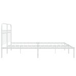 Casa si Gradina - Mobilier - Paturi si accesorii - Paturi - Cadru de pat metalic cu tablie, alb, 183x213 cm - Infinity.ro