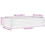 Casa si Gradina - Gradinarit si plante - Plante si ghivece - Ghivece si suporturi - Jardiniera de gradina, 110x60x23 cm, lemn masiv Douglas - Infinity.ro