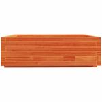 Casa si Gradina - Gradinarit si plante - Plante si ghivece - Ghivece si suporturi - Jardiniera gradina, maro ceruit, 80x80x26,5 cm, lemn masiv pin - Infinity.ro