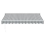 Casa si Gradina - Gradina si terasa - Umbrele si pavilioane - Pavilioane - Copertina retractabila antracit/alb, 3x2,5 m, textil/aluminiu - Infinity.ro