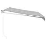 Casa si Gradina - Gradina si terasa - Umbrele si pavilioane - Pavilioane - Copertina retractabila antracit/alb, 3x2,5 m, textil/aluminiu - Infinity.ro