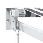 Casa si Gradina - Gradina si terasa - Umbrele si pavilioane - Pavilioane - Copertina retractabila antracit/alb, 3x2,5 m, textil/aluminiu - Infinity.ro