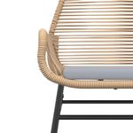 Casa si Gradina - Gradina si terasa - Mobilier exterior - Scaune si sezlonguri gradina - Scaune de gradina cu perne, 2 buc., maro, poliratan - Infinity.ro