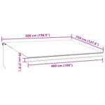 Casa si Gradina - Gradina si terasa - Umbrele si pavilioane - Umbrele - Copertina retractabila manual cu LED-uri, visiniu, 500x350 cm - Infinity.ro