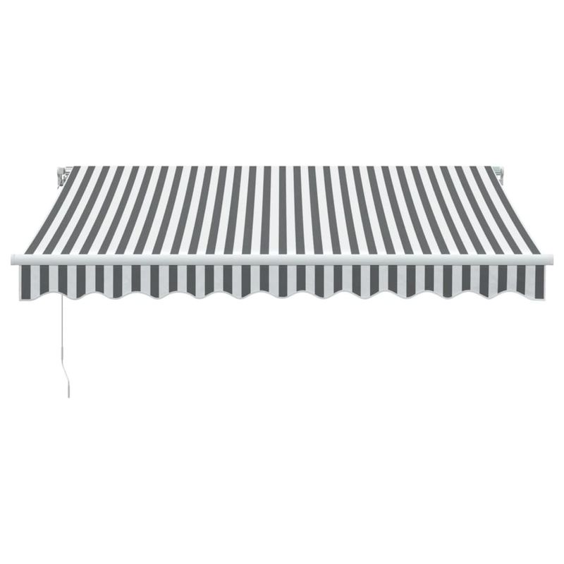 Casa si Gradina - Gradina si terasa - Umbrele si pavilioane - Pavilioane - Copertina retractabila manual, antracit/alb, 300x250 cm - Infinity.ro