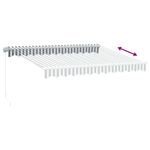 Casa si Gradina - Gradina si terasa - Umbrele si pavilioane - Pavilioane - Copertina retractabila manual, antracit/alb, 300x250 cm - Infinity.ro