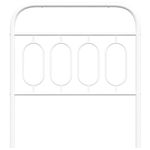 Casa si Gradina - Mobilier - Paturi si accesorii - Accesorii paturi - Tablie de pat metalica, alb, 90 cm - Infinity.ro