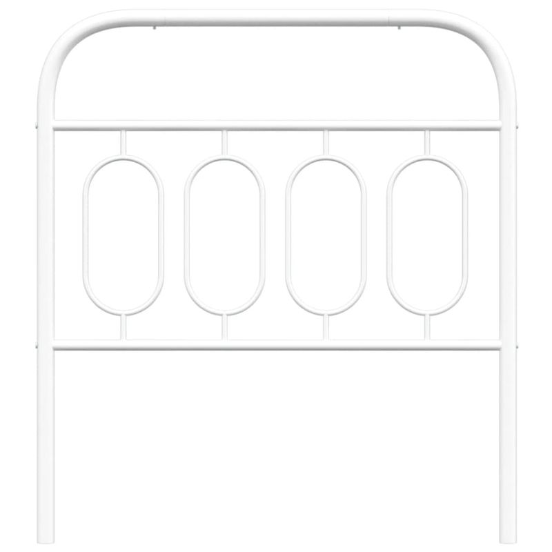 Casa si Gradina - Mobilier - Paturi si accesorii - Accesorii paturi - Tablie de pat metalica, alb, 90 cm - Infinity.ro