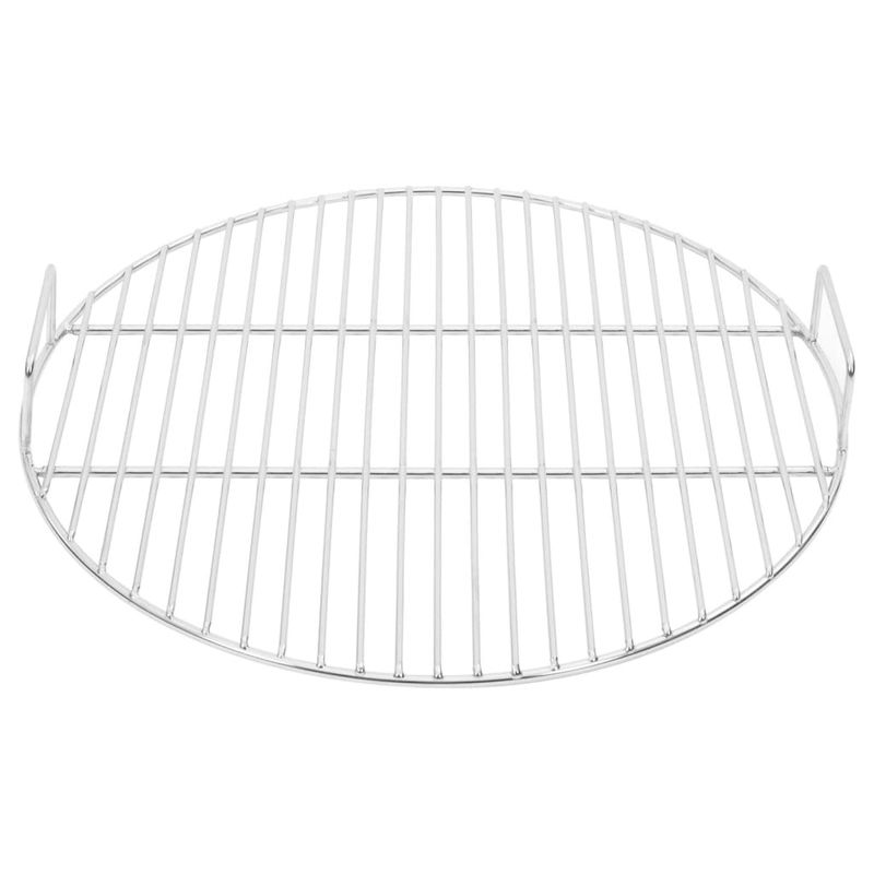 Casa si Gradina - Gradina si terasa - Gratare si accesorii - Accesorii gratare - Grill de gratar cu manere, rotund, Ø44,5 cm otel inoxidabil 304 - Infinity.ro