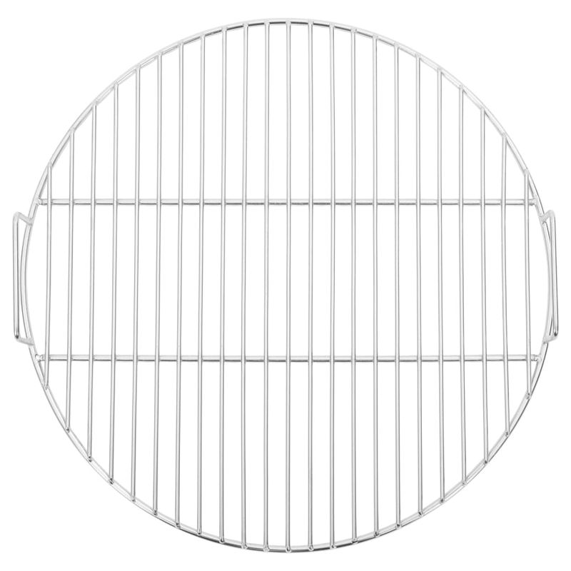 Casa si Gradina - Gradina si terasa - Gratare si accesorii - Accesorii gratare - Grill de gratar cu manere, rotund, Ø44,5 cm otel inoxidabil 304 - Infinity.ro