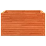 Casa si Gradina - Gradinarit si plante - Plante si ghivece - Ghivece si suporturi - Jardiniera de gradina, maro ceruit, 90x90x46 cm, lemn masiv pin - Infinity.ro