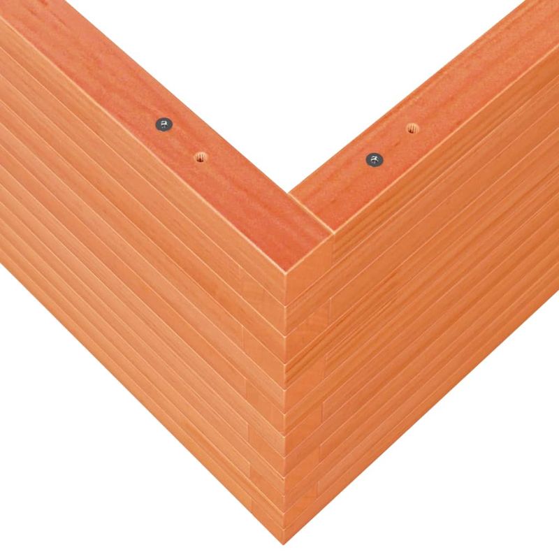 Casa si Gradina - Gradinarit si plante - Plante si ghivece - Ghivece si suporturi - Jardiniera de gradina, maro ceruit, 90x90x46 cm, lemn masiv pin - Infinity.ro