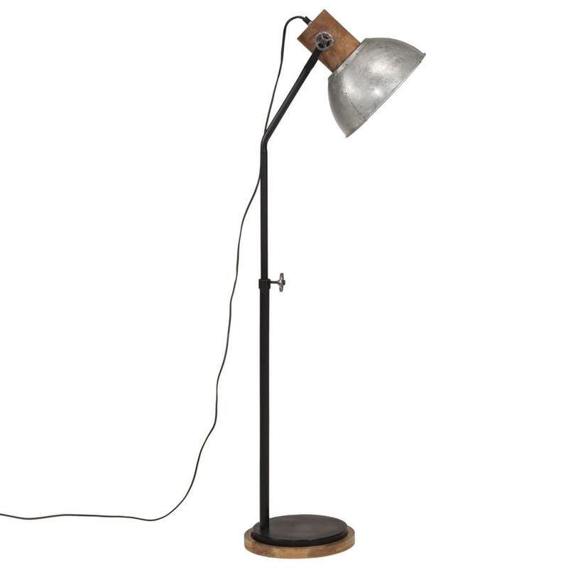 Casa si Gradina - Corpuri si surse de iluminat - Veioze si lampi - Lampadare - Lampa de podea 25 W, argintiu vintage, 30x30x100-150 cm, E27 - Infinity.ro