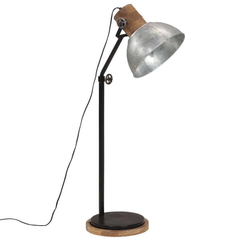 Casa si Gradina - Corpuri si surse de iluminat - Veioze si lampi - Lampadare - Lampa de podea 25 W, argintiu vintage, 30x30x100-150 cm, E27 - Infinity.ro