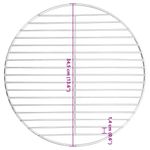 Casa si Gradina - Gradina si terasa - Gratare si accesorii - Accesorii gratare - Grill pentru gratar rotund, Ø34,5 cm, otel inoxidabil 304 - Infinity.ro