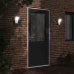 Casa si Gradina - Corpuri si surse de iluminat - Iluminat exterior - Felinare - Lampa exterioara de perete cu LED/senzor, alb, aluminiu turnat - Infinity.ro