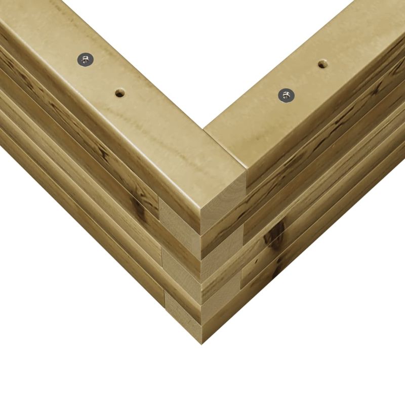 Casa si Gradina - Gradinarit si plante - Plante si ghivece - Ghivece si suporturi - Jardiniera de gradina, 50x50x23 cm, lemn de pin impregnat - Infinity.ro