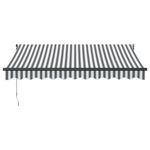 Casa si Gradina - Gradina si terasa - Umbrele si pavilioane - Umbrele - Copertina retractabila antracit/alb, 3x2,5 m, textil/aluminiu - Infinity.ro