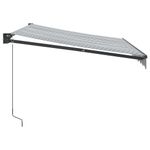 Casa si Gradina - Gradina si terasa - Umbrele si pavilioane - Umbrele - Copertina retractabila antracit/alb, 3x2,5 m, textil/aluminiu - Infinity.ro