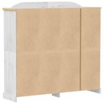 Casa si Gradina - Mobilier - Dulapuri si sifoniere - Sifoniere - Sifonier „Corona”, alb, 194x52x186 cm, lemn masiv de pin - Infinity.ro