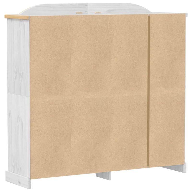 Casa si Gradina - Mobilier - Dulapuri si sifoniere - Sifoniere - Sifonier „Corona”, alb, 194x52x186 cm, lemn masiv de pin - Infinity.ro