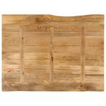 Casa si Gradina - Mobilier - Feronerie si accesorii mobila - Blat masa cu margini, 90x80x3,8 cm, lemn masiv mango (natural) - Infinity.ro